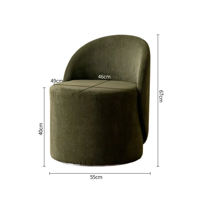 

Dressing stool chair, bedroom light luxury minimalist backrest dresser stool designer