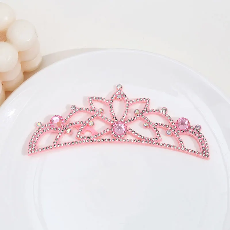 6 Stück Diamant-Blumenkönigin-Applikationen, magische Haarspange, Kronen-Dekoration, DIY-Aufnäher für Kleidung und Schuhe – Detail 4