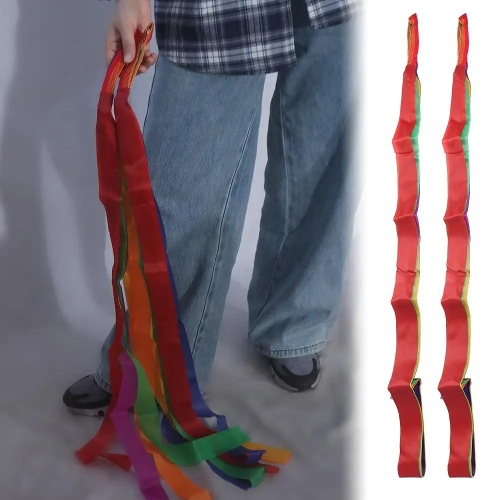 Rhythmic Gymnastic Ribbons Art Gymnastic Hand Held Dance Rainbow Ribbons Sensory Cheerleading Rainbow Streamer