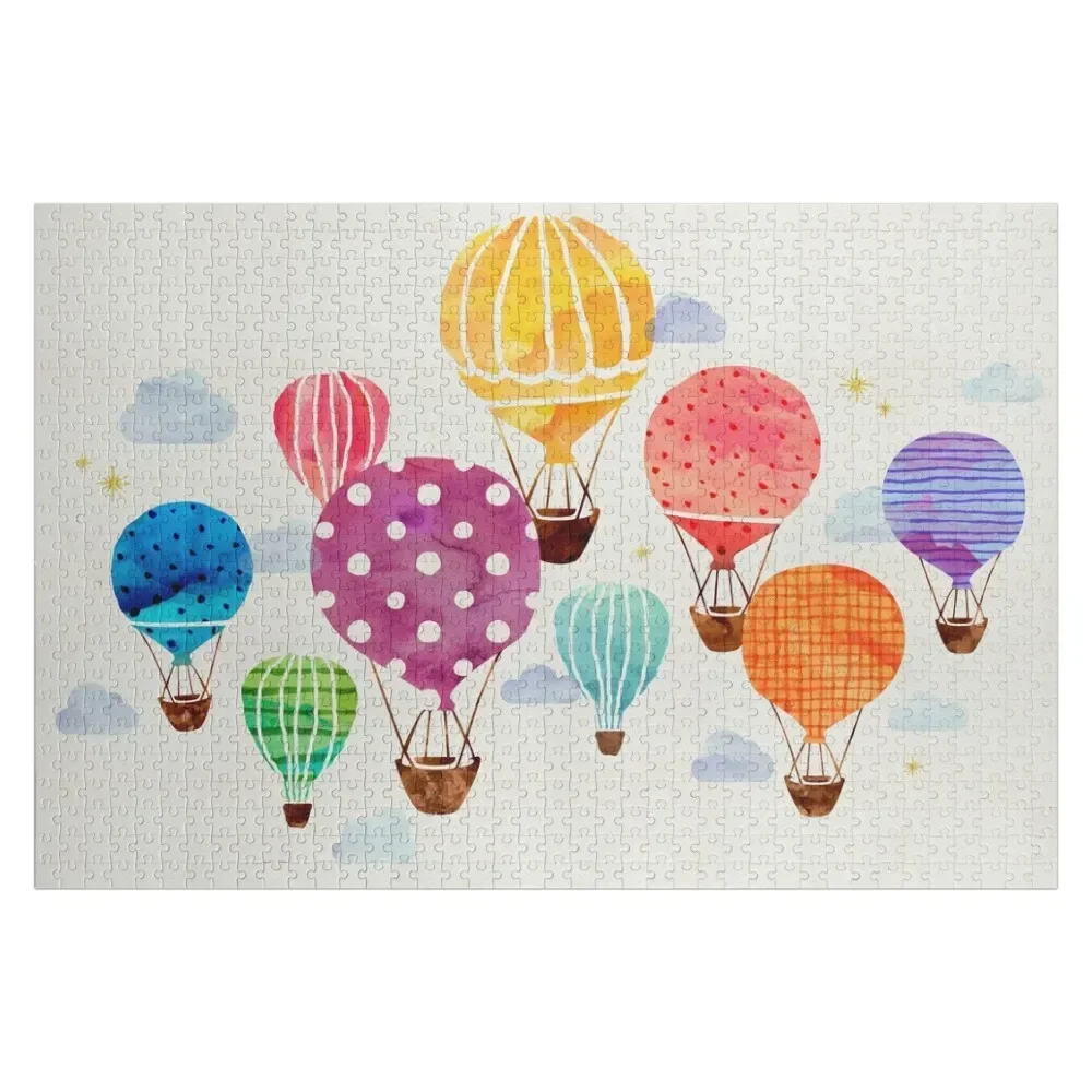 

Hot Air Balloon Jigsaw Puzzle Christmas Gifts Photo Personalized Gifts Custom Wood Personalised Toys Puzzle