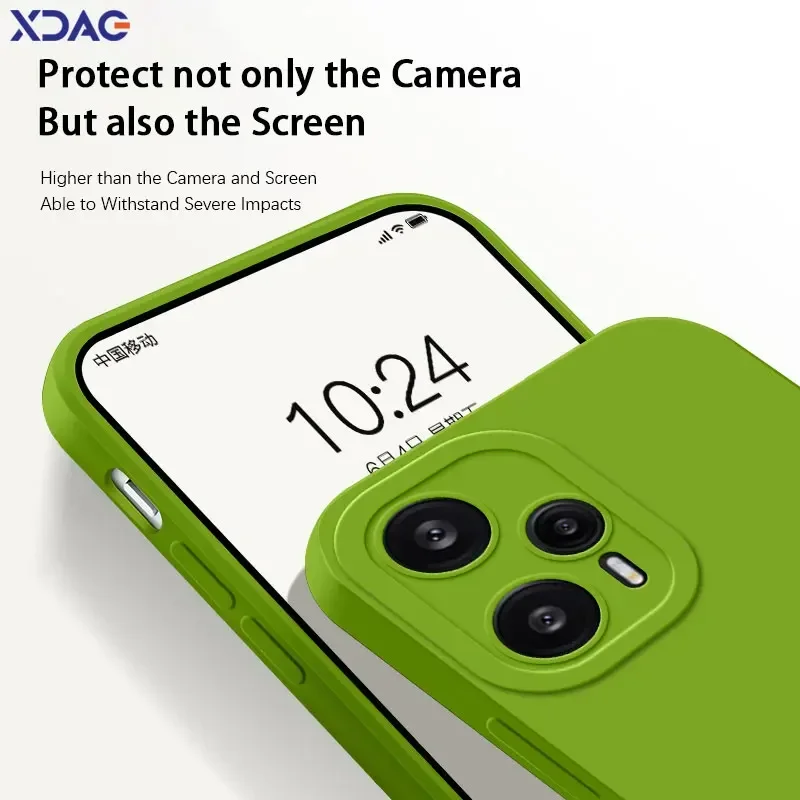 Square Liquid Silicone Angel Eyes Cover for Redmi Note 12 12R 12T Pro Plus Turbo 4G 5G Soft Waterproof Phone Case Note12 12Turbo view 3