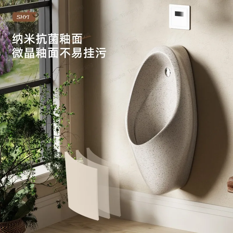 

Villa imitation stone ink point urinal household wall-mounted urinal automatic induction integrated wall-mounted urinal