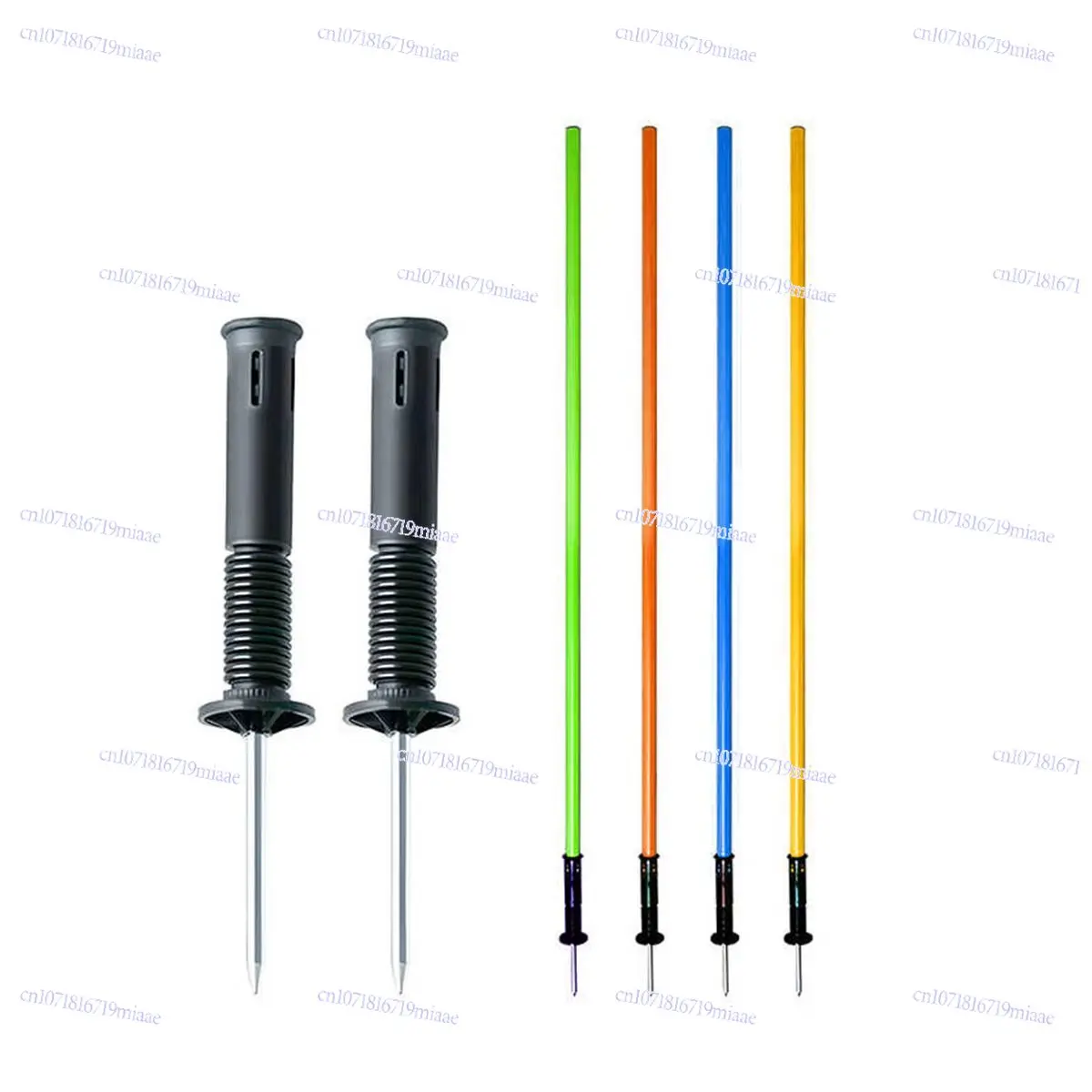 Cross-border Spot Football Training Equipment, Portable Folding Logo Pole, Youth Training Base Set, Free Bag.