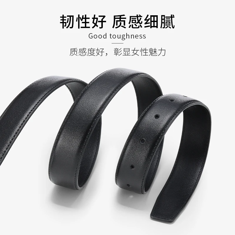 2025 New! Women's Rose - Hued Genuine Leather Belt. Ideal for Jeans, Trendy Niche Design, High - End Summer Accessory