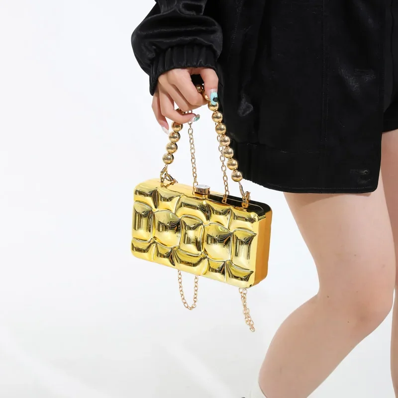 حقيبة يد نسائية عصرية لامعة للولائم Xiaoxiangfeng حقيبة يد لؤلؤية من الأكريليك حقيبة كروس للمناسبات الأنيقة