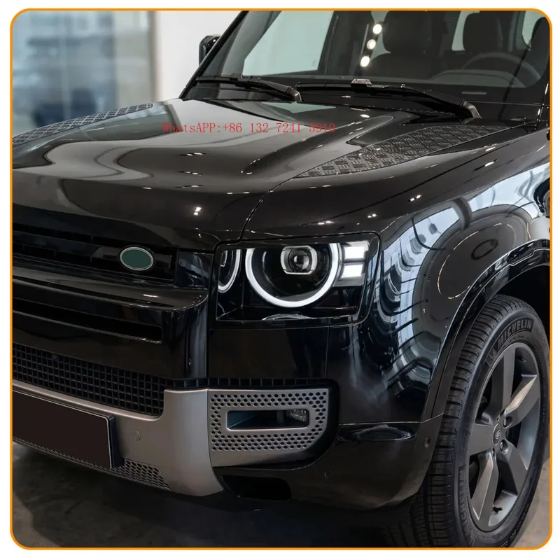 1 Pair Car Accessories Light Assembly LED Headlight Front Headlamp for Defender 2020 2026 5