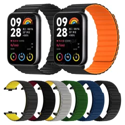 Silicone Strap For Xiaomi Mi Band 10 9 8 Pro Smart Watch Band Magnetic Loop Replacement Bracelet For Redmi Watch 6 5 4 Wristband