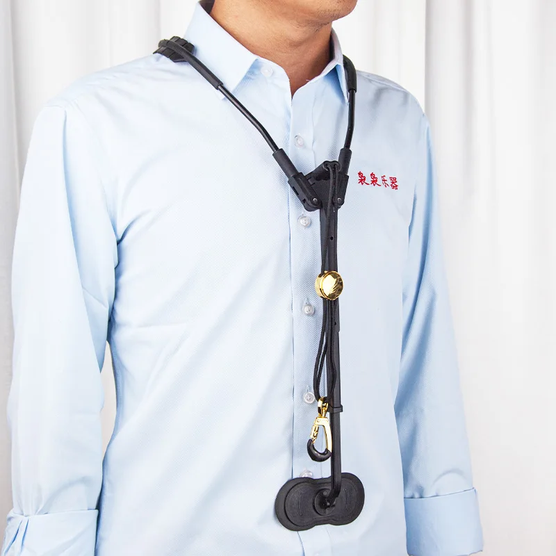 Eb-Flat ألتو تينور الساكسفون أداة مزدوجة حزام الكتف الرقبة حزام حامل أداة الرياح الكهربائية الملحقات #6