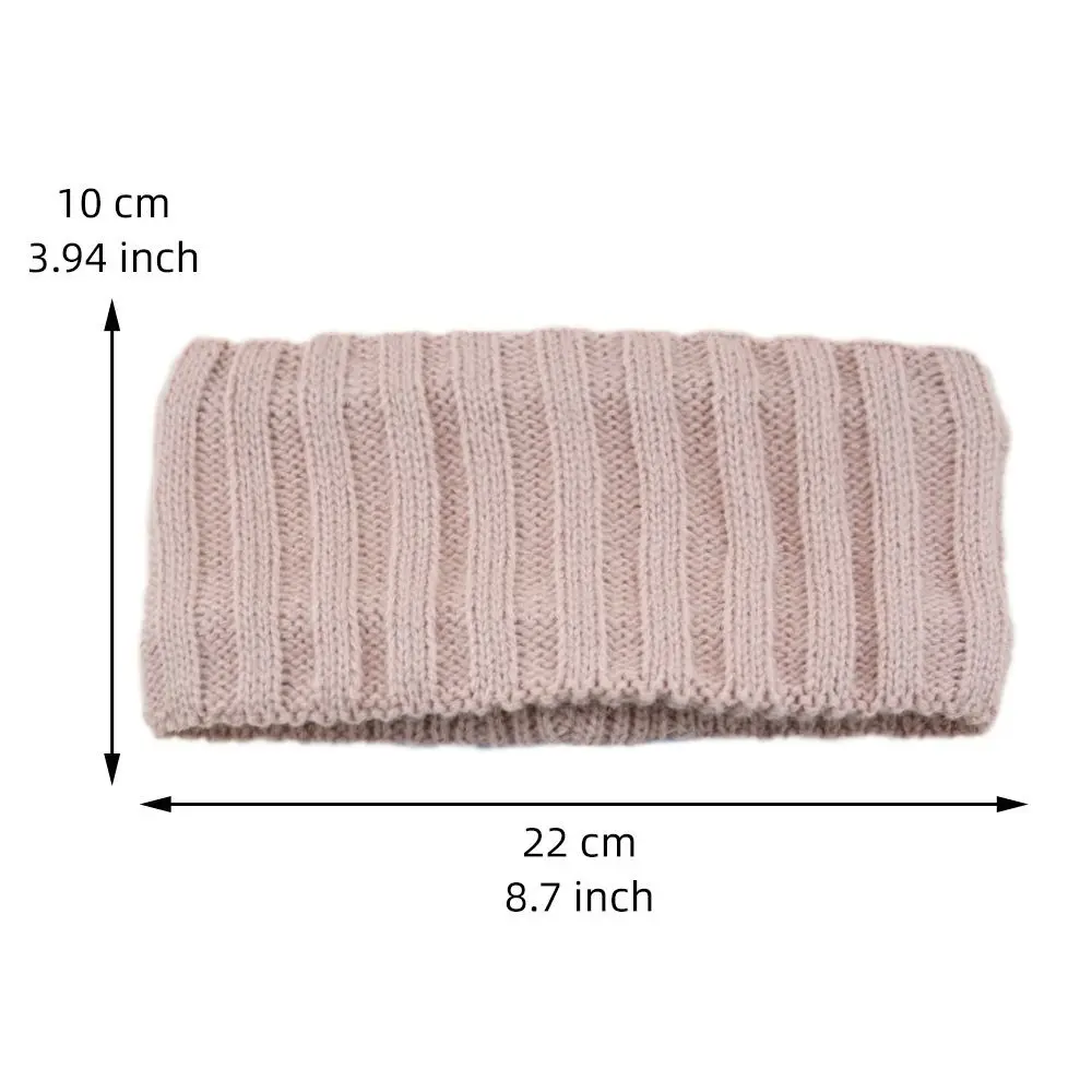 رباط رأس محبوك مع قطيفة لغسيل الوجه وحماية الأذن ، أغطية رأس دافئة ، رباط شعر أحادي اللون ، جديد