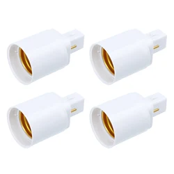 Supporto per luce adattatore per portalampada professionale da 4 pezzi da G24D a E27 a 2 pin