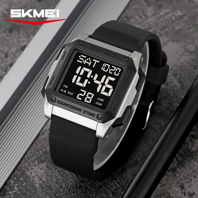 

SKMEI военные часы EL Light водонепроницаемые цифровые наручные часы с хронографом для мужчин, женщин, студентов, спортивные электронные часы Reloj Hombre