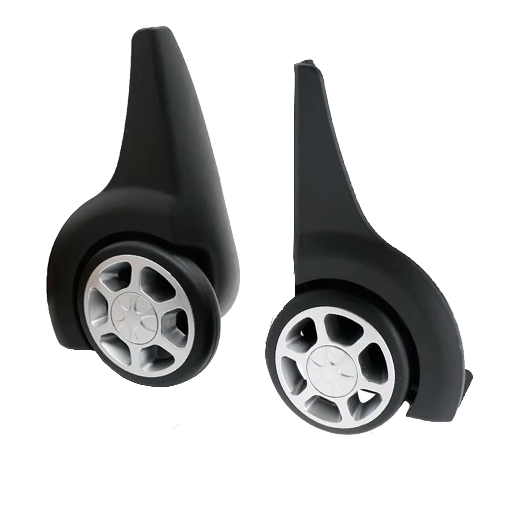 

GUGULUZA 1 пара колес для багажа с винтом, сменное колесо для чемодана, черные дорожные колеса для ремонта чемодана, детали роликов