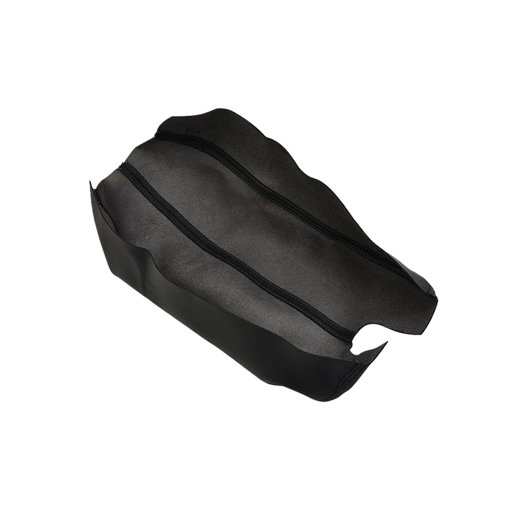 Leather Console Accessories Armrest Lid Cover For Honda Accord 2008-2012 Black 1Pcs Professional Cover Leather