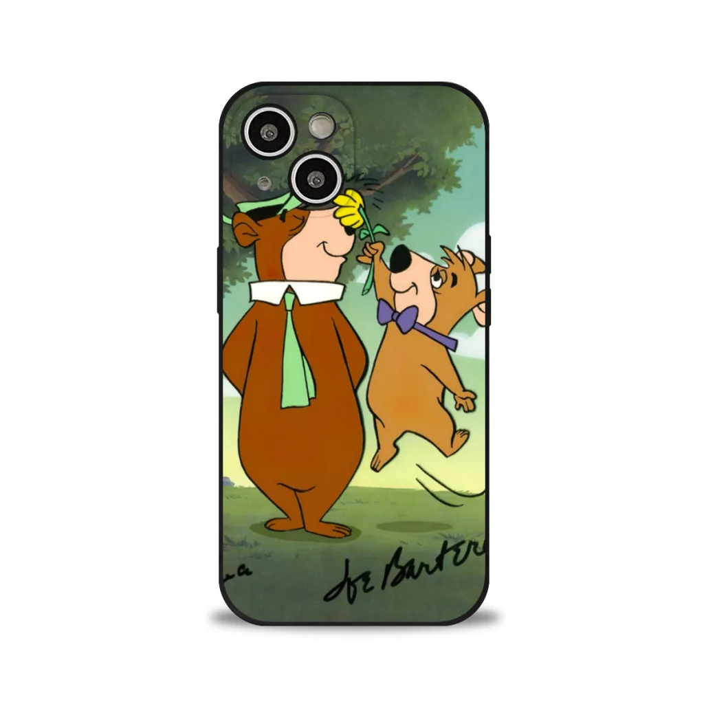 Phone Case For iPhone 15 Pro Max Silicone Shell Cute Yogi Bear