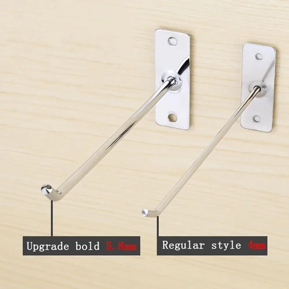 1Pcs Hardware Tool Wall Hook Pegboard Hammer Pliers Mobile Phone Accessories Display Lewelry Single Line Hook Nail Screws Steel