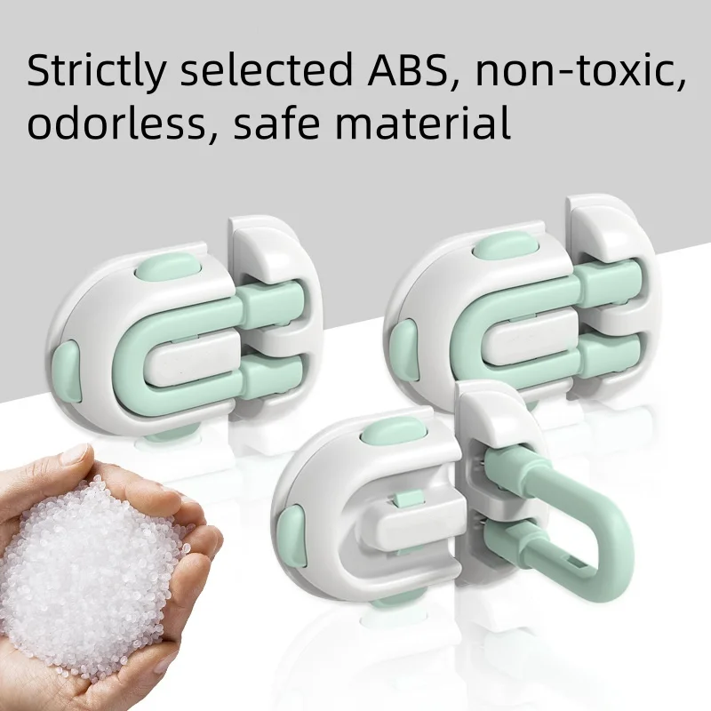 2 buah kunci pengaman anak kunci laci pelindung bayi anti-jepit tangan multi-fungsi anti-pembuka selot pintu lemari kulkas