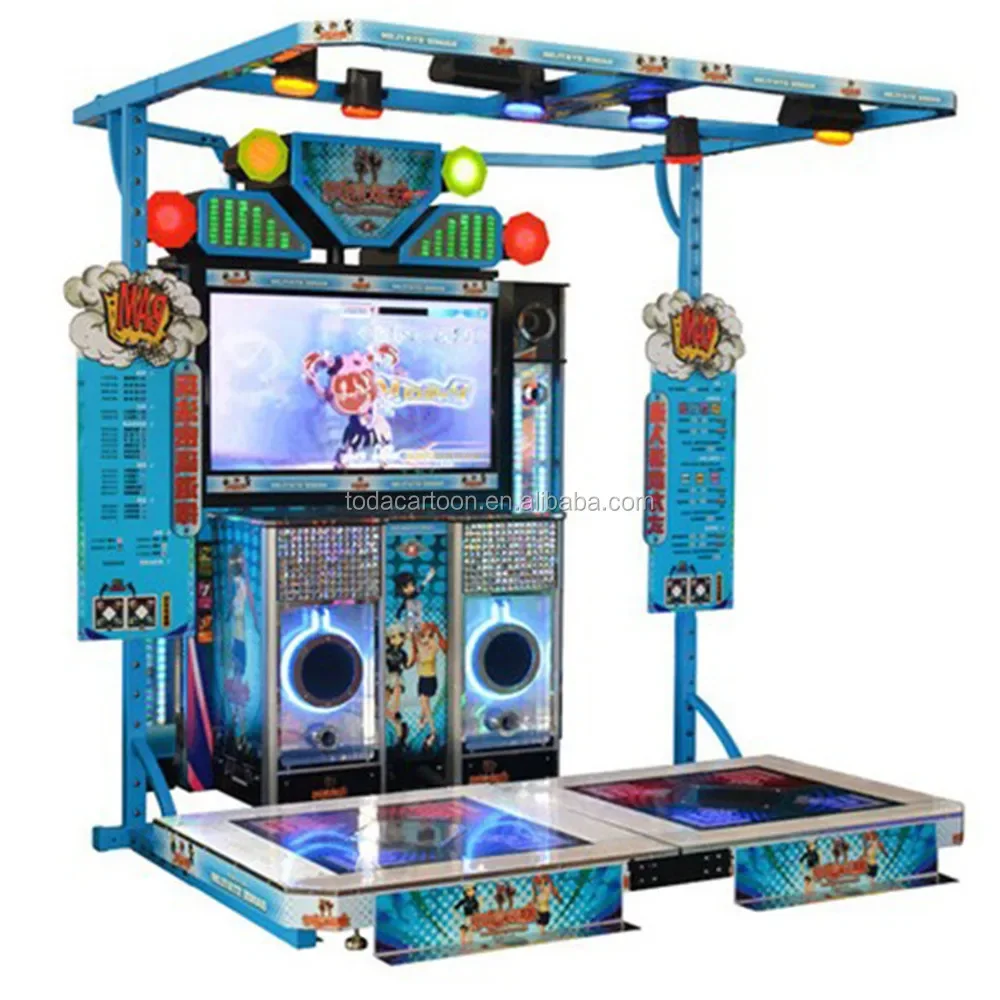 Coin operated dancing game machine pump it up dance machine/ kids coin operated game machine/ coin game machine