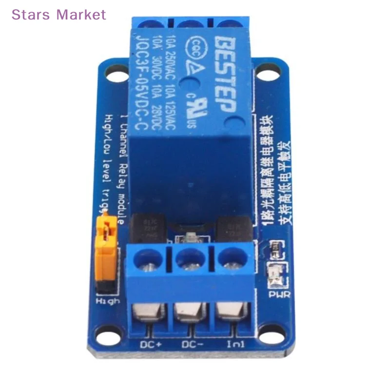 New 3.3V 5V 12V 24V 1 Channel Relay Module High and low Level Trigger Relay Board