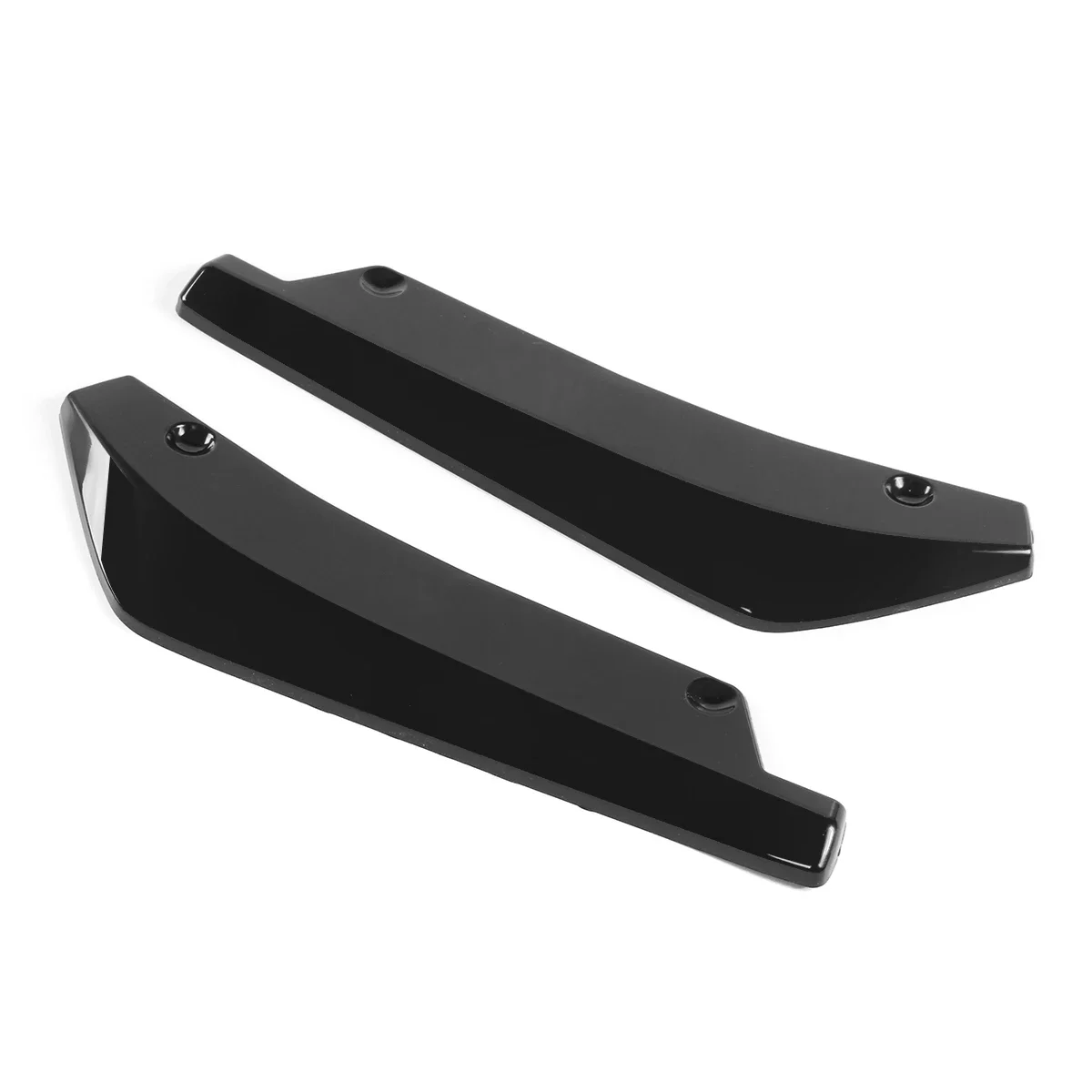 Universele 2 Stuks Helder Zwarte Auto Achterbumper Diffuser Beschermer Achteraan Lip Wrap Hoek Splitters Geschikt Voor Ontwijk Uitdager 2008-2020