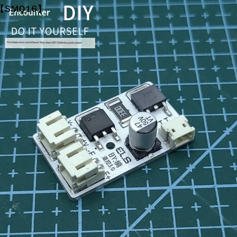 DIY Fan Temperature Control Board Automatic Fan Controller LED Fan Speed Controller DC 12-32V To 12V Step-down DIY Projects【SMQ】