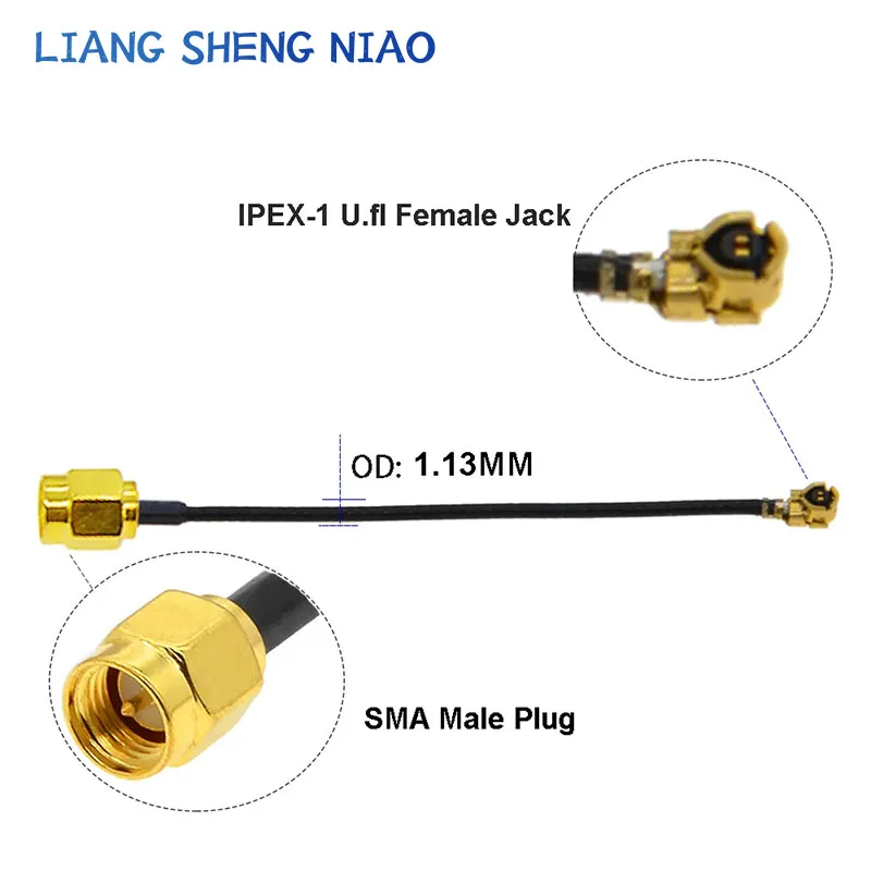 2 Stuks Ipex Kabel Ufl/U. Fl/Ipx/IPEX-1 Vrouw Naar Sma Vrouwelijke Wifi Antenne Rf Kabel Rf1.13/Rg178 Pigtail Extensie