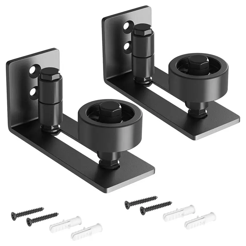 

FAST-Sliding Barn Door Floor Guide Adjustable Roller For Bottom 8 Setup Options For Diyers Guide Stay Roller