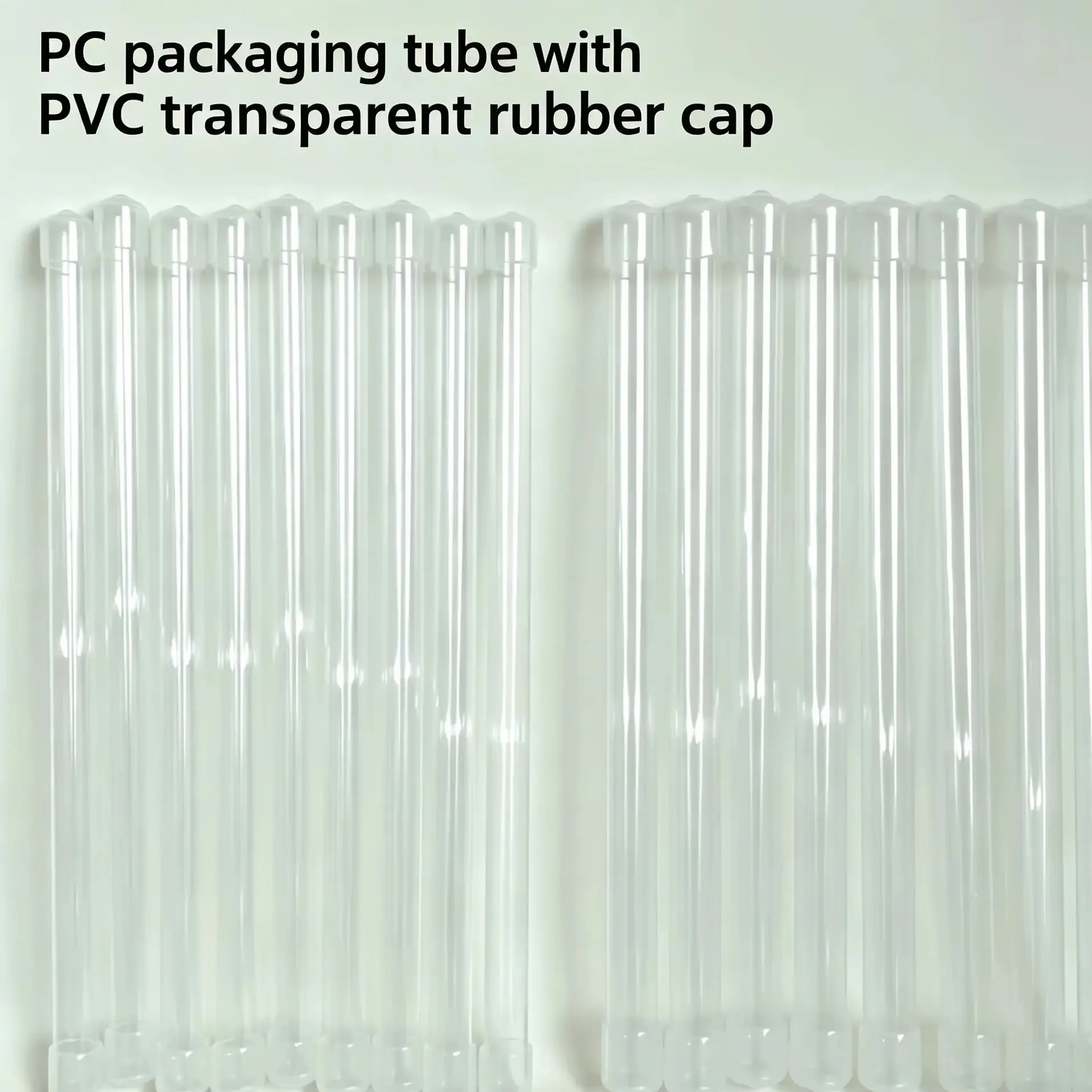 100 Pcs Clear Plastic Tubes with Lids, 12inch Incense Storage Tubes,Multifunctional Clear Cylinder Storage Containers for Items