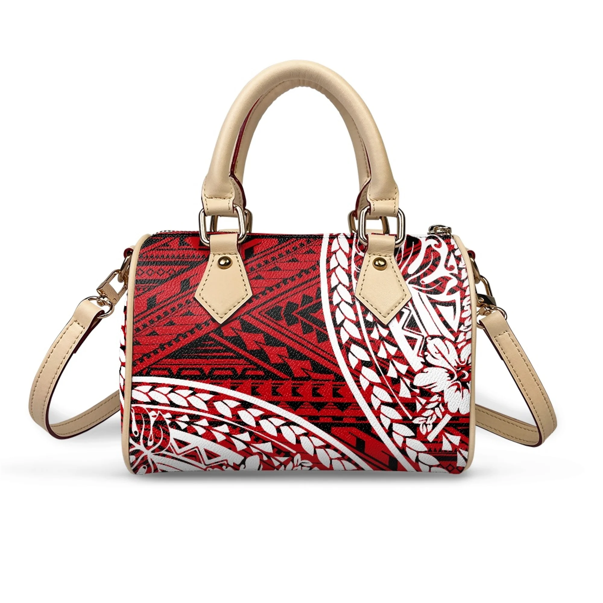 

Custom Patterned Party All-Match Temperament Women'S Bag Polynesian Tribal Design Women'S Handbag Compact Stylish Crossbody Bag