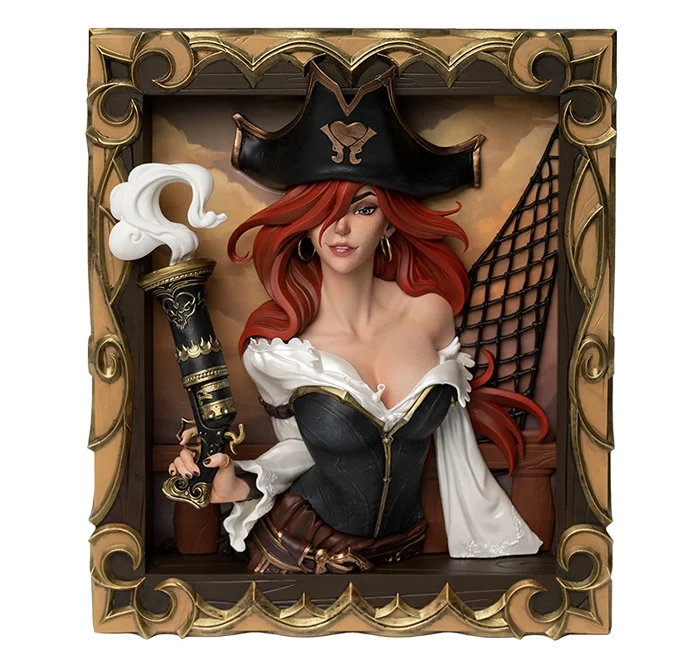 Miss Fortune Figure 3D Photo Frame Statue Genuine Original Packaging Brand New