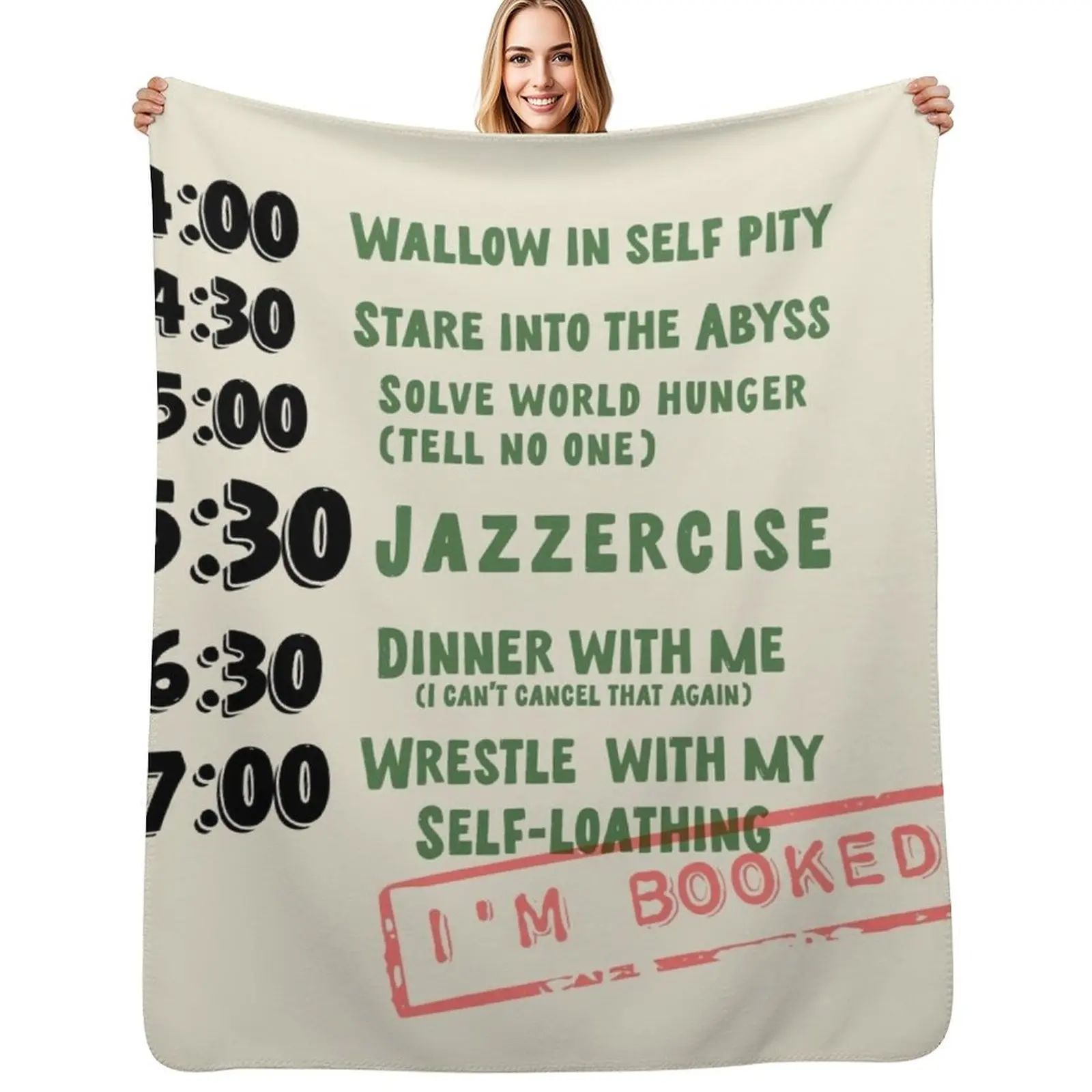 

Booked for Holiday Throw Blanket Decoratives Sofa Blankets For Sofas Beach Blankets