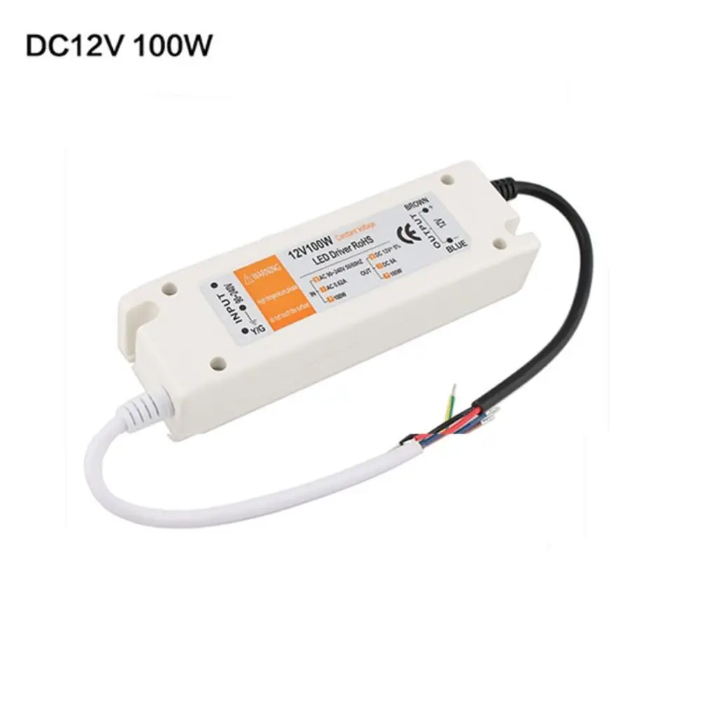 DC12V Power Supply 18W28W48W72W100W AC Adapter Led Driver With Overload Protection 110V 220V To 12V Lighting Transformer Switch