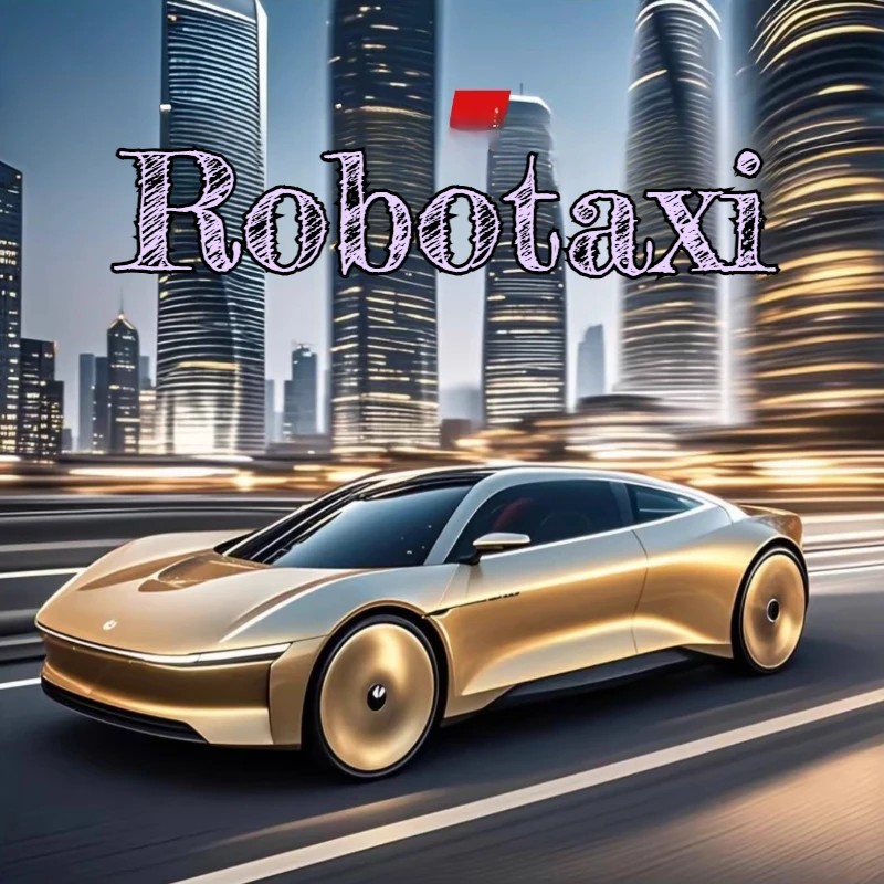 

Модель автомобиля Robotaxi, имитация сплава, звук и свет, спортивный автомобиль, игрушечная модель для мальчиков, гоночный подарок, украшение 1:32
