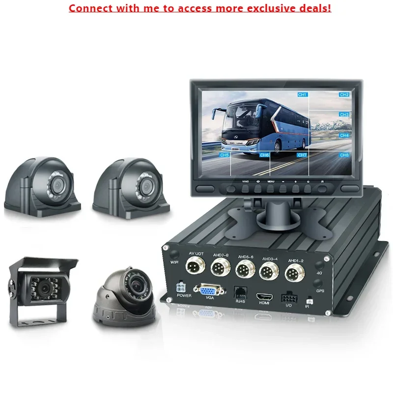 

CCENTEN 8CH 720P 1080P MDVR 4G GPS Vehicle Dvr Monitor Car Display Reverse Camera Truck Vehiclecar Monitor Dvr System Mdvr For