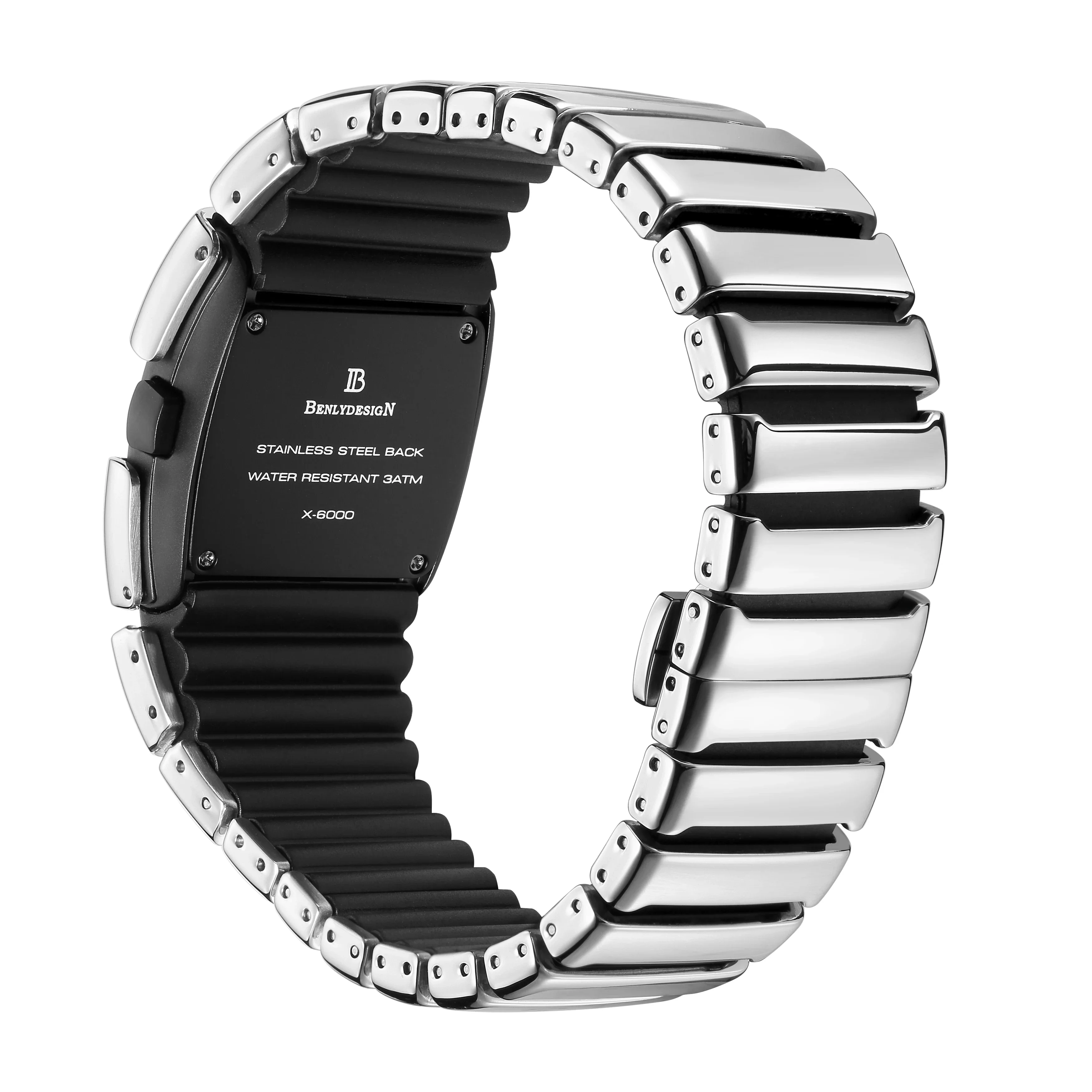 IB DESIGN Unique Metal Watches Retro-futuristic BENLY Watches For Men Punk Fashion Electronic Trendy Stylish Y2K Watches X6000