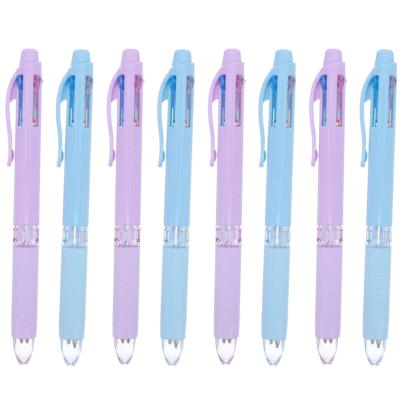 

8pcs Multicolor Ballpoint Pens Retractable Multifunction Writing Pen For Office School Supply Kids Adult Coloring Journaling