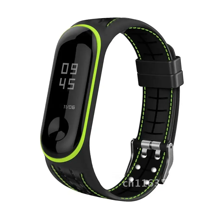 

Sport Silicone Strap For Xiaomi 5 6 Mi band 4 3 Strap for Smart Band Replacement wrist strap For Miband 4 5 bracelet Watch Strap