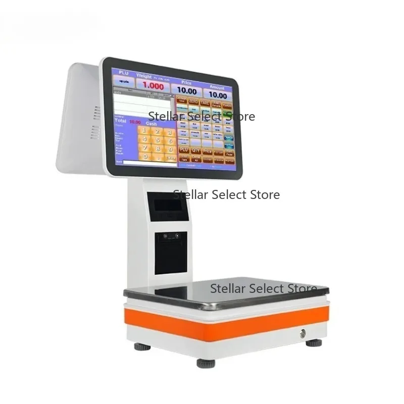 qua scale CY-55D Weighing Scales with Aclas PBX terminal pos with 58mm  printer scale pos for market  pos automatic weigher