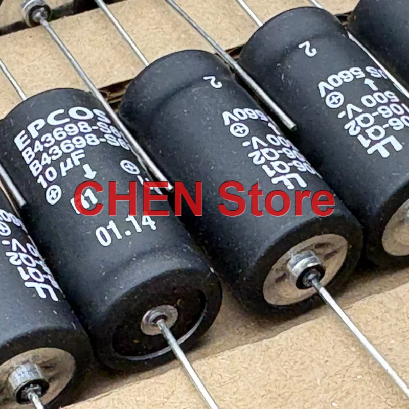 4PCS/lot original EPCOS B43698 10UF 500V 560V 18X30MM axial electrolytic capacitor free shipping B43698S6106Q