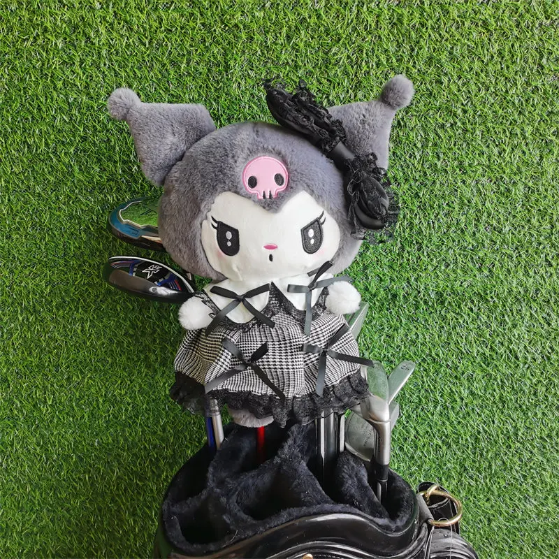 Kuromi Golf Head Cover Driver Headcover 1 Wood Fits Up to 460cc Golf Club Protective Cover Cartoon Design Sports Accessory Gift