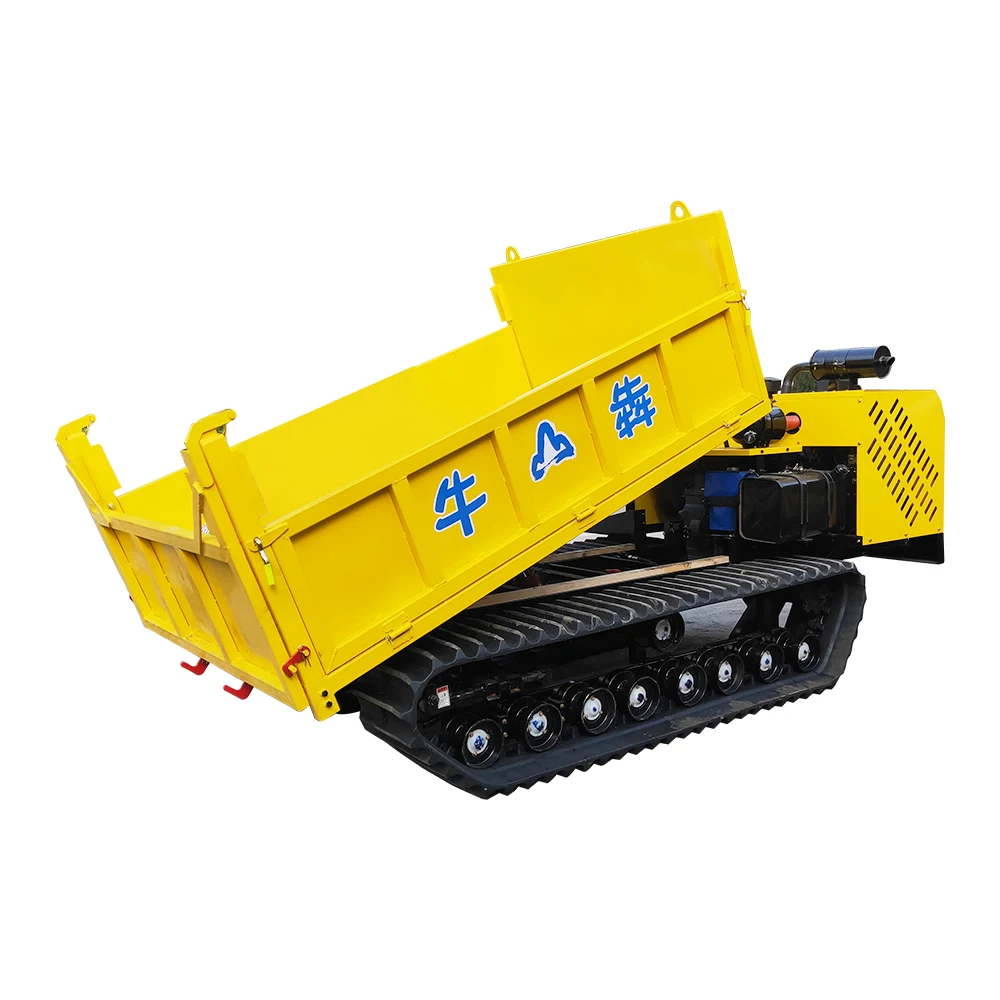 Customized Hydrastatic Stepless Transmission Device All-terrain Crawler Dumper Off-Road Self-unloading Engineering Tracked Dumpe