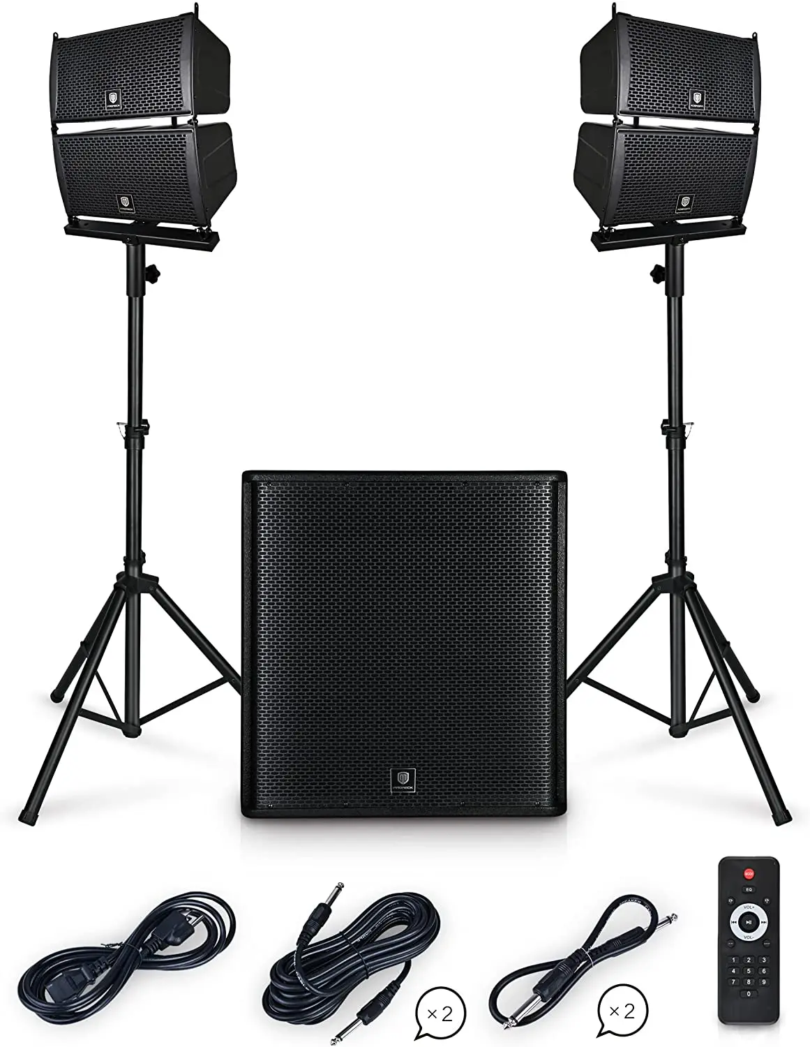 

PRORECK Club 4000 18-inch 4000W P.M.P.O Stereo DJ/Powered PA Speaker System Combo Set Line Array Speaker and 18 inch Active Subw