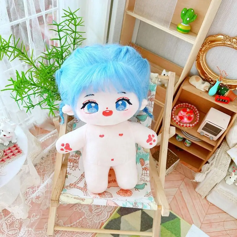 Durable Plush 20cm Cotton Doll Can Be Placed in A Shape Cartoon Dress Up Dolls Soft Stuffed Anime Nude Doll