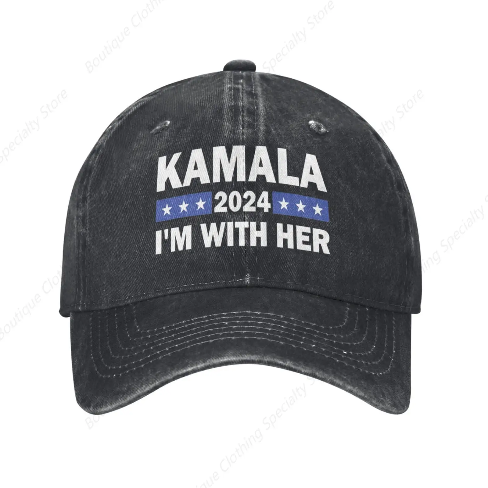 I'm with Her Kamala Vote for 2024 President Kamala Harris Hats Hat Fashion Cap for Men Women t shirt tshirt tee flags Gray