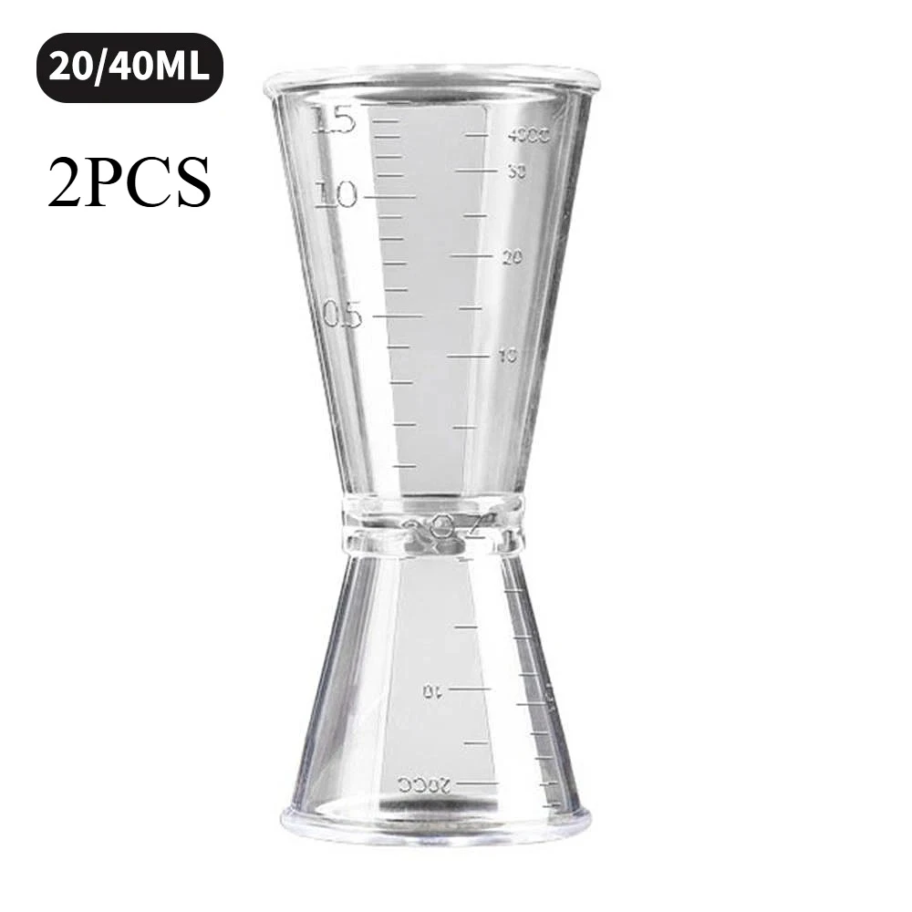 2 Stuks 20/40 Ml Cocktail Maatbeker Voor Thuis Bar Whiskey Maatbeker Bar Accessoires Melk Thee Koffie Mengbeker maatbekers