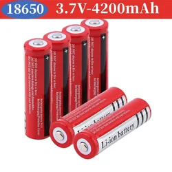 NEW 2-60 PCS 18650 Batterie 3,7V 4200mAh Wiederaufladbare Liionsbatterie Für Led Taschenlampe Torch Batery Litio Batterie