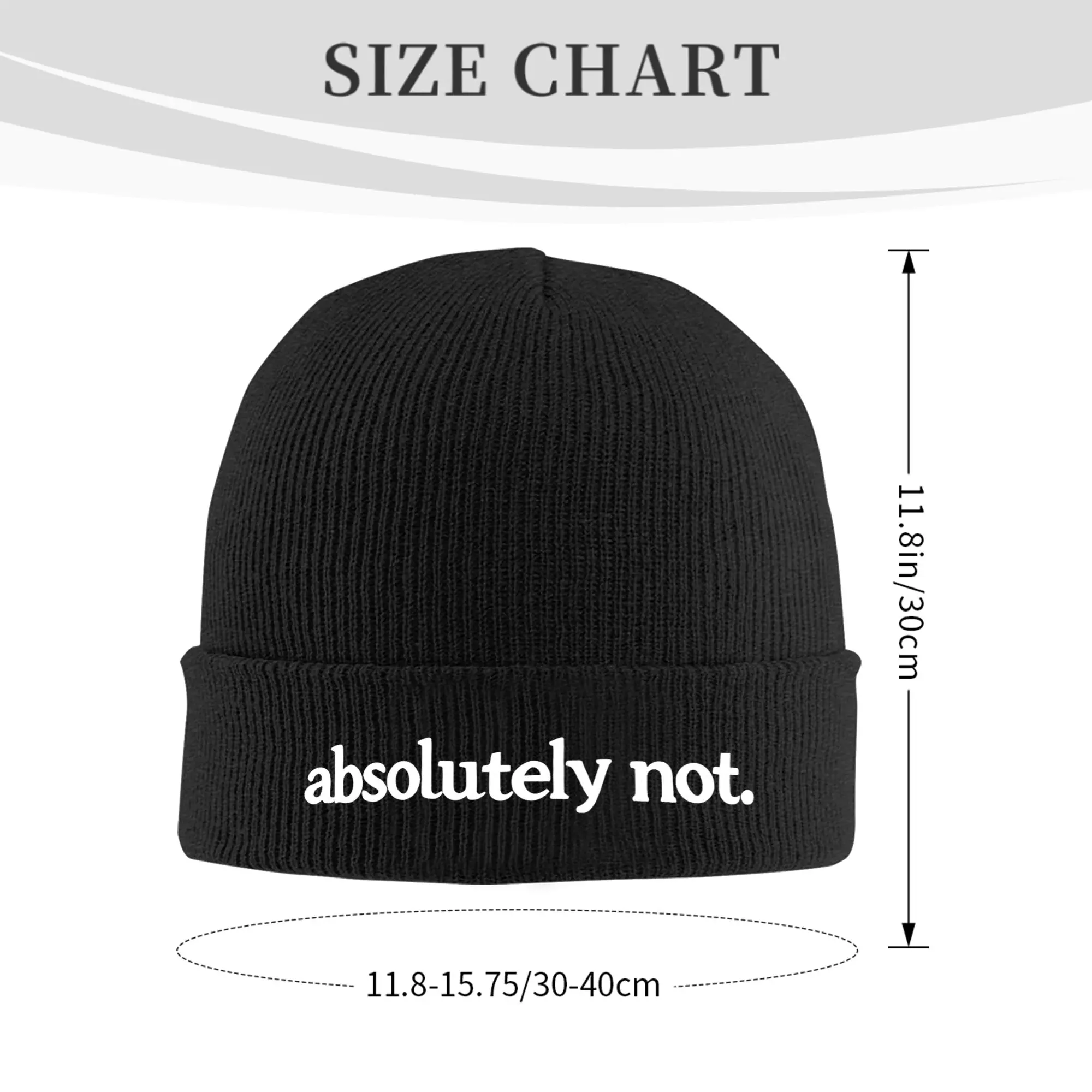 Absolutely Not Winter Skullies Beanies Hat Warm Autumn Knitted Hats Bonnet Caps for Women Men