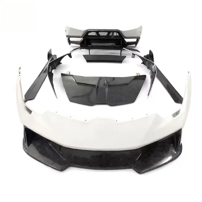 Hot Selling V Style Carbon Fiber Front Bumper for Huracan LP580 LP610, Full & Half Carbon Optional