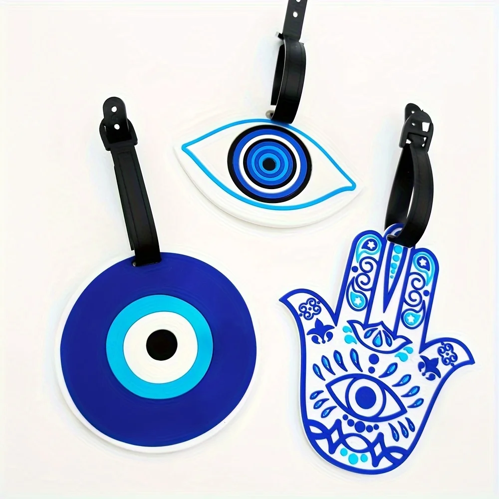 

1pc Blue Independence Day Style Luggage Tag Pendant Hanging Tag Airport Anti-Loss ID Card Outdoor Travel Business Trip Essential Unisex