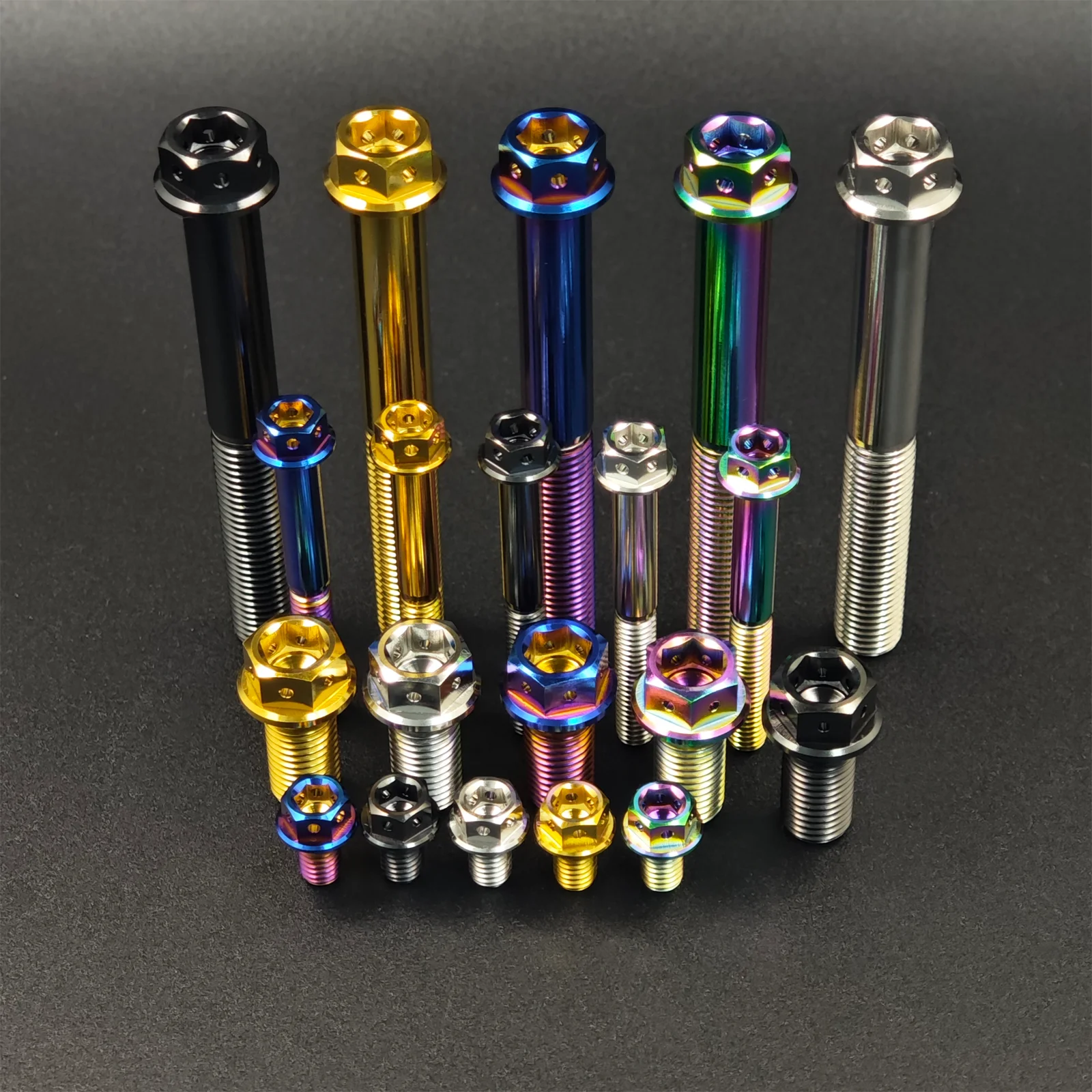 Yiqianyuan 4Pcs/10Pcs M10 Bolt Pitch 1.25mm 1.5mm Hex Screws For Truck Motorcycle Boat Upgrade Fasteners