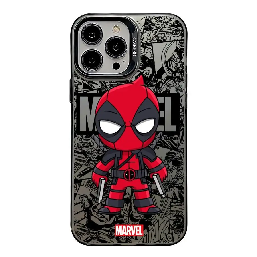 Marvel Groot Deadpool Cover Phone Case for Apple iPhone 15 Pro Max 16 Pro 14 Pro 13 12 11 Pro Max 14 Plus Protective Soft Shell image 3